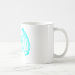 Bat Cyan Inv The MUSEUM Zazzle Gifts Coffee Mug