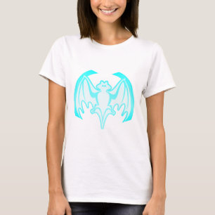 Bat Cyan Inv The MUSEUM Zazzle Gifts T-Shirt