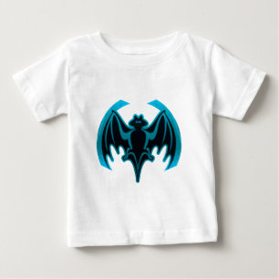 Bat Cyan The MUSEUM Zazzle Gifts Baby T-Shirt