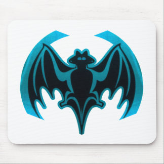 Bat Cyan The MUSEUM Zazzle Gifts Mouse Mat