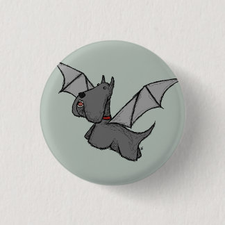 Bat Dog 3 Cm Round Badge
