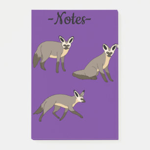 Bat Eared Foxes Post-it Notes