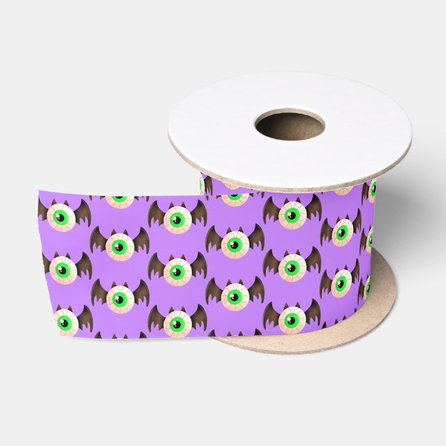 Bat Eyeball Satin Ribbon (Spool)