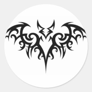 Bat Fer Brains Classic Round Sticker