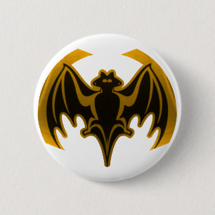 Bat Gold The MUSEUM Zazzle Gifts 6 Cm Round Badge
