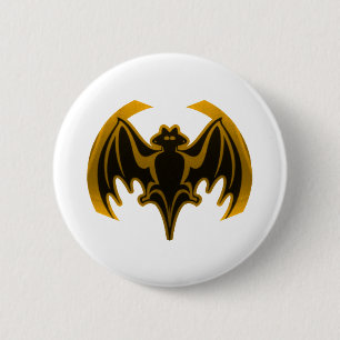 Bat Gold The MUSEUM Zazzle Gifts 6 Cm Round Badge