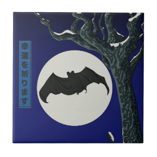Bat Good fortune  Tile