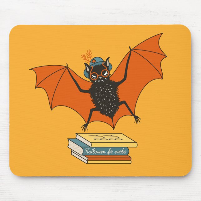 Bat Granny Book Lover Mouse Mat (Front)