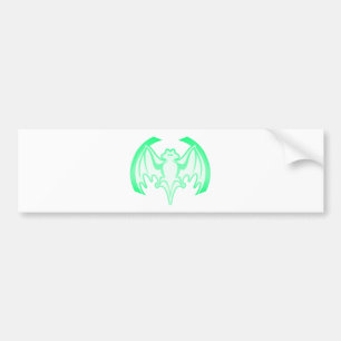 Bat Green Inv The MUSEUM Zazzle Gifts Bumper Sticker
