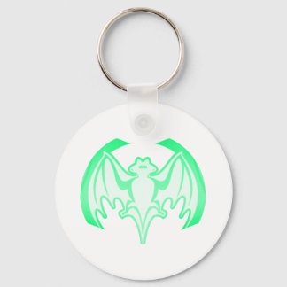 Bat Green Inv The MUSEUM Zazzle Gifts Key Ring