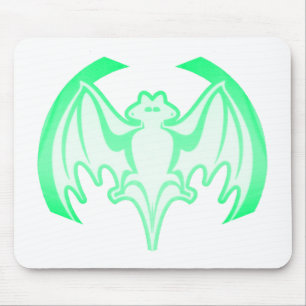 Bat Green Inv The MUSEUM Zazzle Gifts Mouse Mat