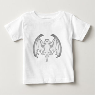 Bat Grey Inv The MUSEUM Zazzle Gifts Baby T-Shirt