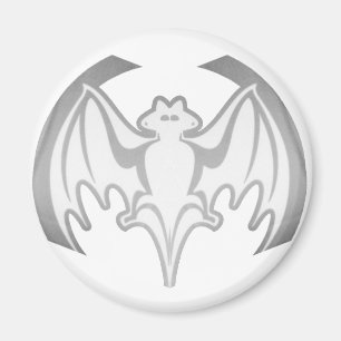 Bat Grey Inv The MUSEUM Zazzle Gifts Magnet