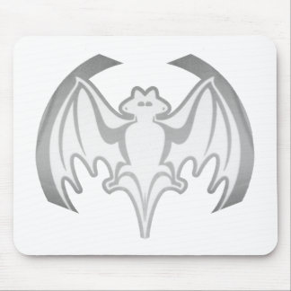 Bat Grey Inv The MUSEUM Zazzle Gifts Mouse Mat