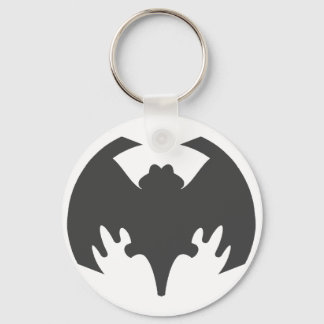 Bat Grey The MUSEUM Zazzle Gifts Key Ring