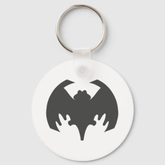 Bat Grey The MUSEUM Zazzle Gifts Key Ring