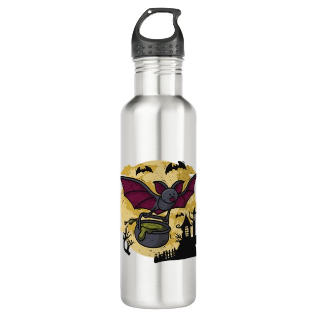 Bat Halloween 710 Ml Water Bottle (Front)