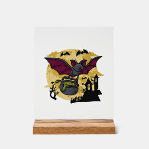 Bat Halloween Acrylic Sign