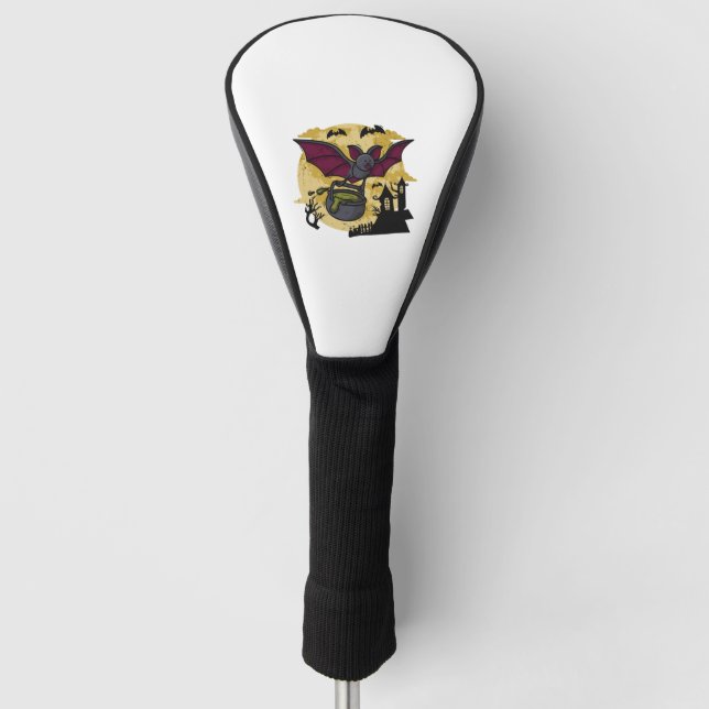 Bat Halloween Golf Head Cover (Front)