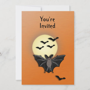 Bat Halloween Invitation