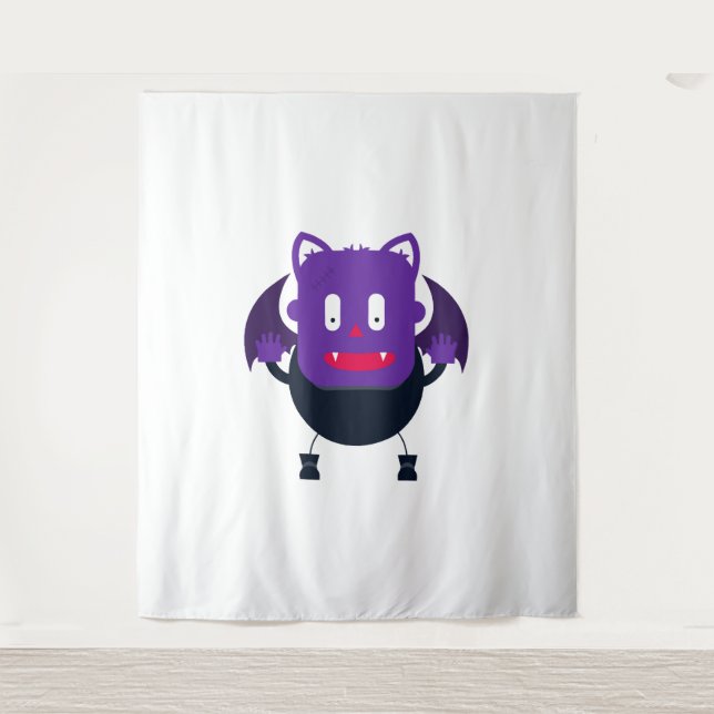 Bat halloween         tapestry (Front)