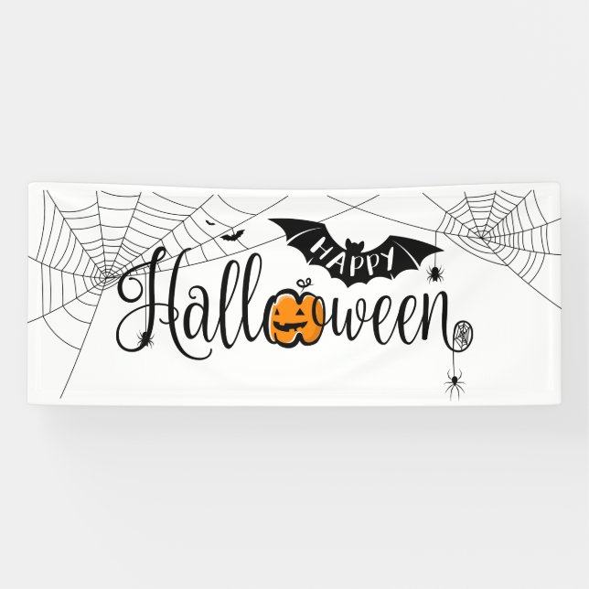 Bat Happy Halloween Banner (Horizontal)