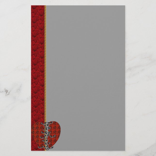 Bat Heart Stationery (Front)