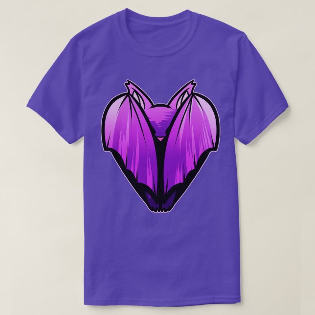 Bat Hiding Behind Its Wings Costume Halloween T-Shirt (Design Front)