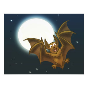 Bat in the Moonlight Photo Print