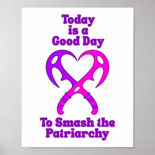 Bat’leth Heart - Smash the Patriarchy Poster (Front)