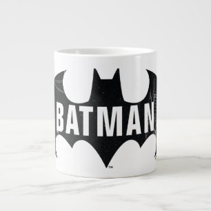 Bat Logo With Gotham Etching Large Coffee Mug