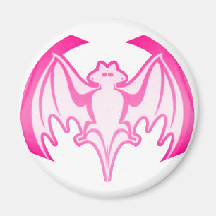 Bat Magenta Inv The MUSEUM Zazzle Gifts Magnet