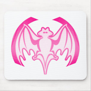 Bat Magenta Inv The MUSEUM Zazzle Gifts Mouse Mat