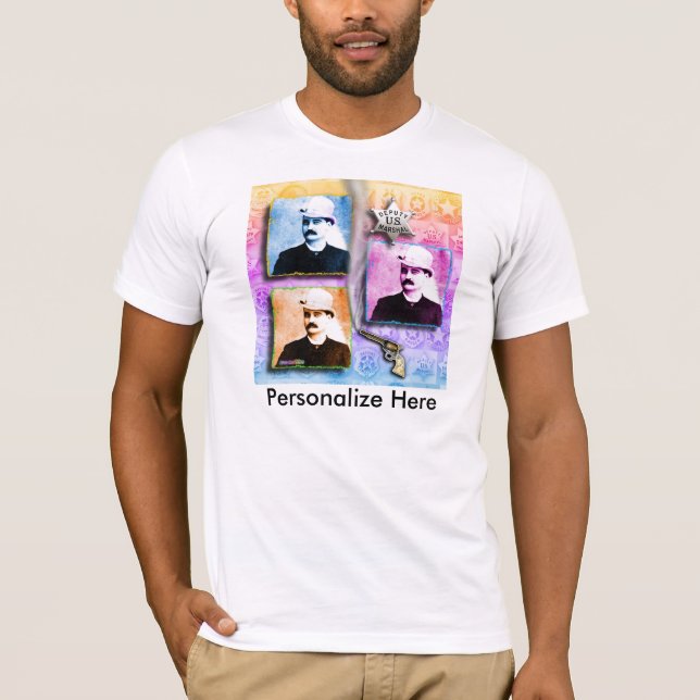 Bat Masterson Pop Art T-Shirt (Front)