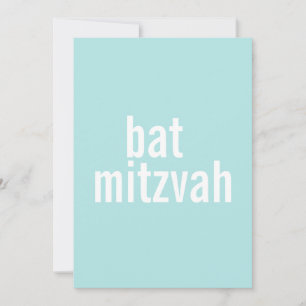 Bat Mitzvah Announcements {Light Teal}