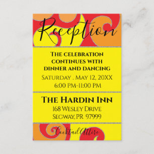 Bat Mitzvah Bar Mitzvah Swirls Design Enclosure Card