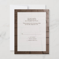 Bat Mitzvah Bimah Movie RSVP Reply Card