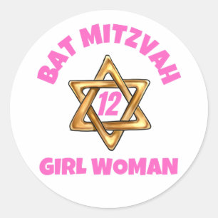Bat Mitzvah  Classic Round Sticker
