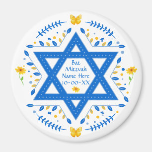 Bat Mitzvah Favour, PERSONALIZED for Girls Magnet
