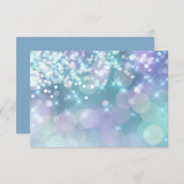 Bat Mitzvah Glamour Lights RSVP (Front/Back)