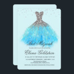 Bat Mitzvah Glitter Dress Diamond Invitation<br><div class="desc">Bat Mitzvah Glitter Dress Diamond Invitation</div>