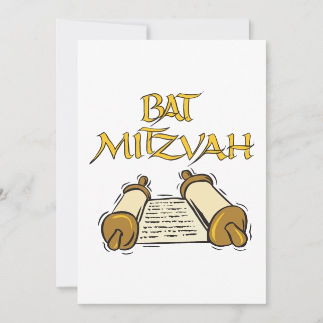 Bat Mitzvah Invitation (Front)