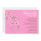 Bat Mitzvah Invitation Gabriella Pink Flowers