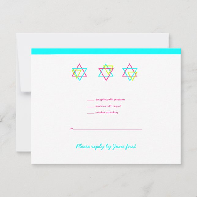 Bat Mitzvah Invitation Marissa Malka RSVP (Front)