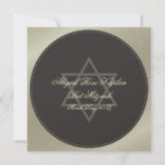 Bat Mitzvah invitations, Invitation<br><div class="desc">Simple charcoal dot in gold stock overlaid with simulated silver colour. Celebrate all occasions,  find any excuse to have fun.  Drink champagne,  have a feast,  enjoy life.   Copyright © 2009 PixDezines.com and PixDezines on zazzle.com</div>