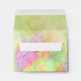 Bat Mitzvah Lime Green Tie Dye Envelope
