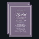Bat Mitzvah Modern Monogram on Simple Fram Invitation<br><div class="desc">Composed of elegant serif and cursive script typography on frame.

This is designed by Select Party Supplies,  exclusive for Zazzle.

Available here:
http://www.zazzle.com/selectpartysupplies</div>