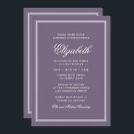 Bat Mitzvah Modern Monogram on Simple Fram Invitation<br><div class="desc">Composed of elegant serif and cursive script typography on frame.

This is designed by Select Party Supplies,  exclusive for Zazzle.

Available here:
http://www.zazzle.com/selectpartysupplies</div>