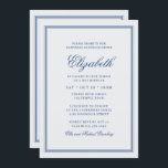 Bat Mitzvah Modern Monogram on Simple Frame Invitation<br><div class="desc">Composed of elegant serif and cursive script typography on frame.

This is designed by Select Party Supplies,  exclusive for Zazzle.

Available here:
http://www.zazzle.com/selectpartysupplies</div>