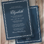 Bat Mitzvah Modern Monogram on Simple Frame Invitation<br><div class="desc">Composed of elegant serif and cursive script typography on frame.

This is designed by Select Party Supplies,  exclusive for Zazzle.

Available here:
http://www.zazzle.com/selectpartysupplies</div>